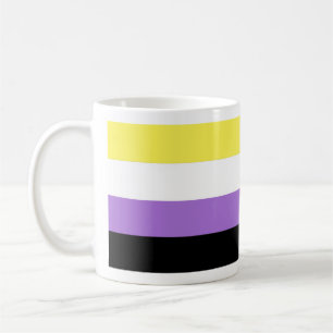 Nichtbinäre Pride-Flagge Kaffeetasse
