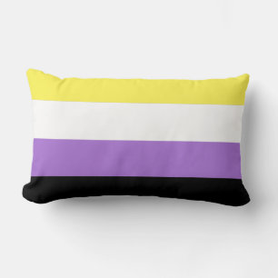 Nichtbinäre Pride-Flagge Lendenkissen
