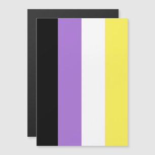 Nichtbinäre Pride-Flagge Magneteinladung