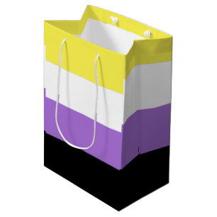 Nichtbinäre Pride-Flagge Mittlere Geschenktüte