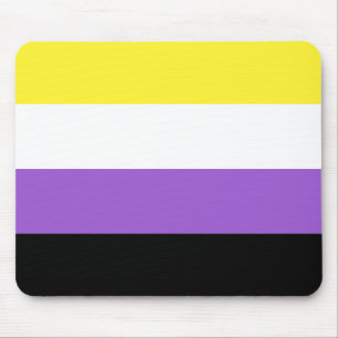 Nichtbinäre Pride-Flagge Mousepad