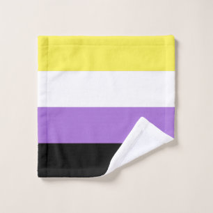 Nichtbinäre Pride-Flagge Waschlappen