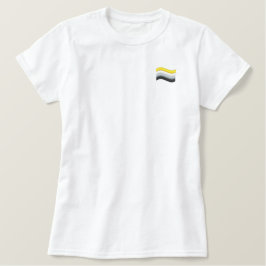 Nichtbinärer Prix Besticktes T-Shirt