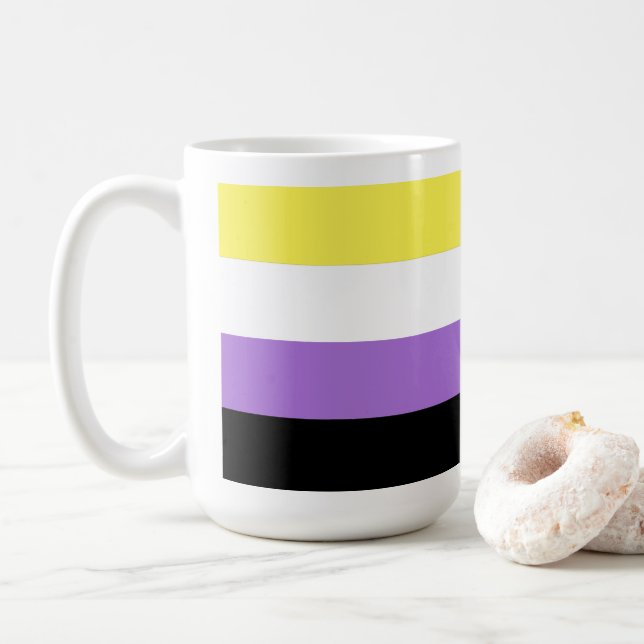 Nichtbinärer Prix Kaffeetasse (Mit Donut)
