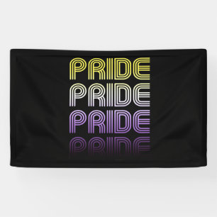 Nichtbinärer Retro-Stolz Banner