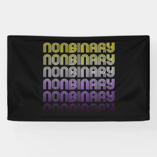 Nichtbinärer Retro-Stolz Banner