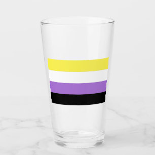 Nichtbinärer Stolz Glas