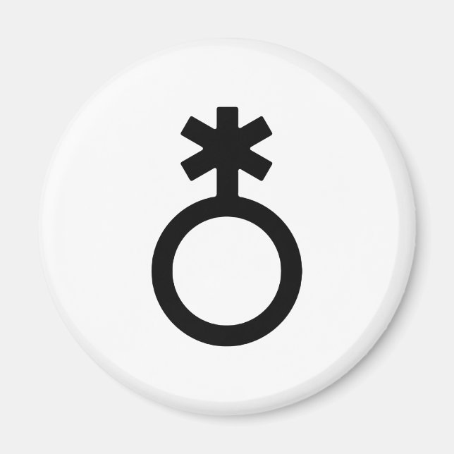 Nichtbinäres Generikum-Symbol Magnet (Vorne)