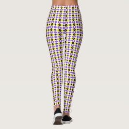 nichtbinäres Muster weiß C Leggings