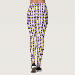 nichtbinäres Muster weiß C Leggings
