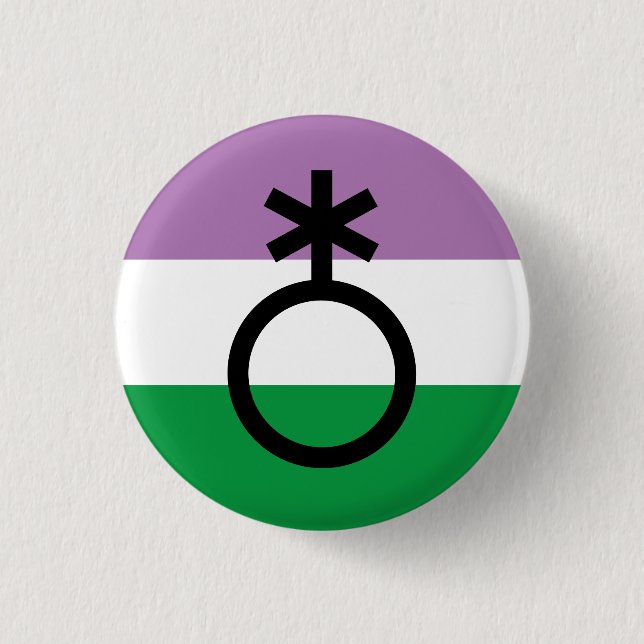 Nichtbinäres Symbol Button (Vorderseite)