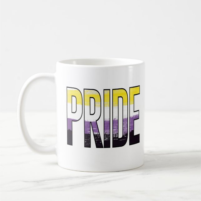 Nichtbinärwort Kaffeetasse (Links)