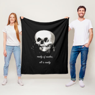 Nichtigkeit der Nichtigkeiten Alles ist Nichtigkei Fleecedecke