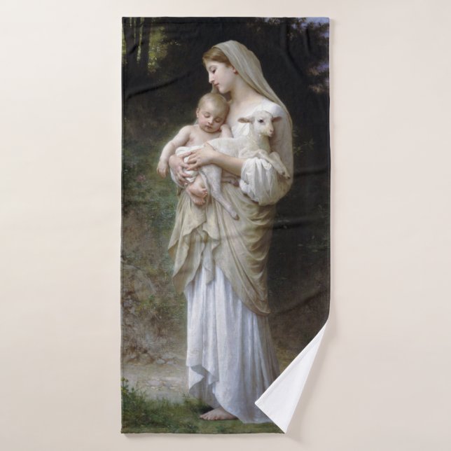 Nichtigkeit (Madonna und Kind), Bouguereau Badehandtuch (Badehandtuch)