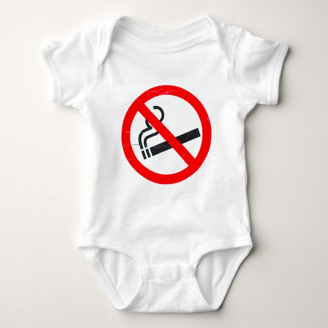 Nichtraucher Baby Strampler (Vorderseite)