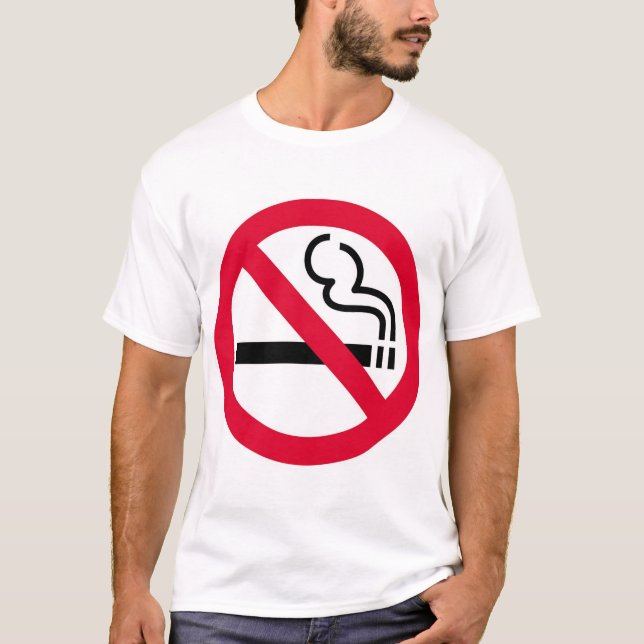 Nichtrauchersymbol T-Shirt (Vorderseite)