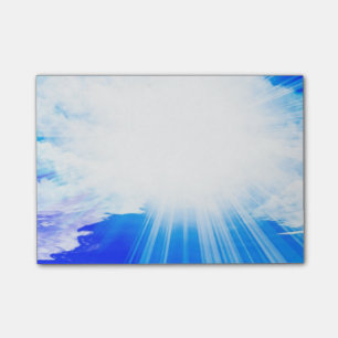 Nichts aber blauer Himmel Post-it Klebezettel