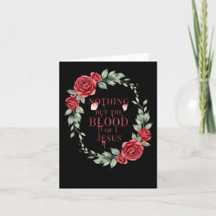 Nichts als Blut Jesus Christliche Bibelstelle Karte