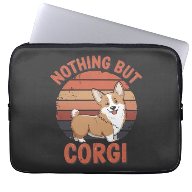 Nichts als Corgi Laptopschutzhülle (Vorderseite)