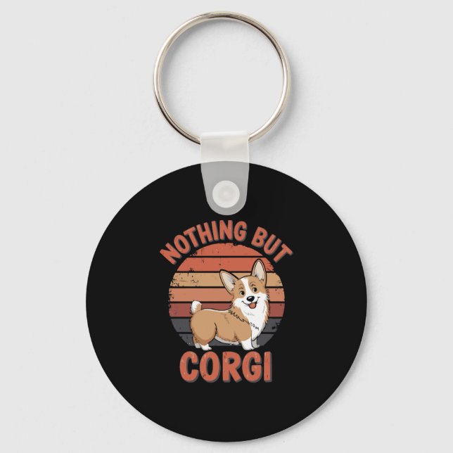 Nichts als Corgi Schlüsselanhänger (Vorderseite)
