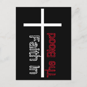 Nichts als das Blut Jesu Christlichen Hymne Postkarte