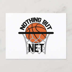 Nichts als die Idee eines Netto-Geschenks Basketba Postkarte