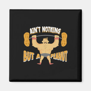 Nichts als ein Erdnuss-Bodybuilding-Gewichtheben Magnet