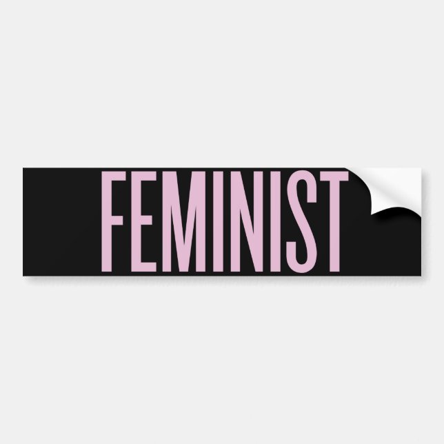 Nichts als Feminismus am Morgen Autoaufkleber (Vorne)