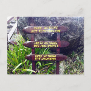 nichts als Fußspuren Postkarte