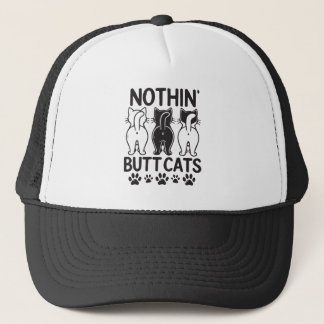 Nichts als Katzen lustige Katzen Truckerkappe