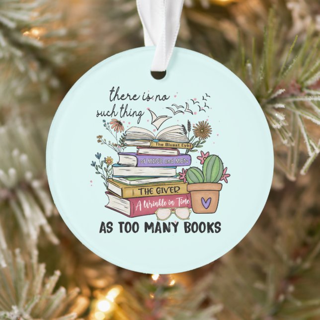 Nichts als zu viele Bücher Ornament (Baum)