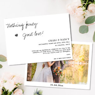 Nichts Aufwendiges, Nur Liebe Foto-Elopement Ankündigung