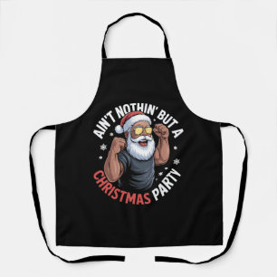 Nichts außer einer Weihnachtsfeier Afrikanischer W Schürze