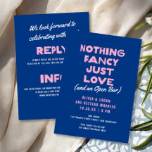 Nichts Besonderes Fett Moderne Blaue Rosa Hochzeit