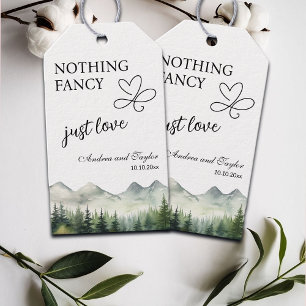 Nichts Besonderes, nur Liebe Elegante Hochzeit Geschenkanhänger