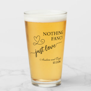 Nichts Besonderes, nur Liebe Elegante Hochzeit Glas