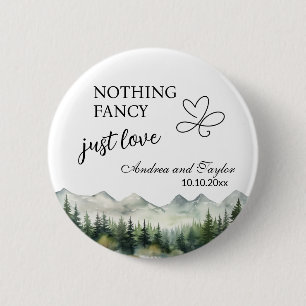 Nichts Besonderes, nur Liebe Elegante Hochzeitsgun Button