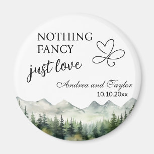 Nichts Besonderes, nur Liebe Elegante Hochzeitsgun Magnet