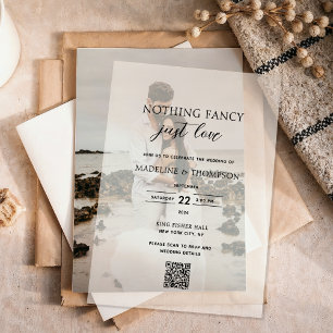 Nichts Besonderes, nur Liebe Foto-QR-Code Hochzeit