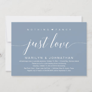 Nichts Besonderes, nur Liebe, Hochzeit Elopement K Einladung