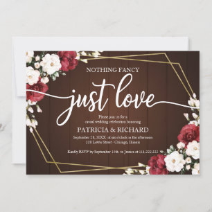 Nichts Besonderes, nur Liebe Hochzeit Geometrisch  Einladung