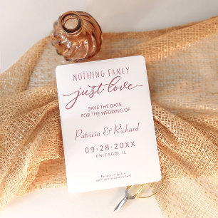 Nichts Besonderes, nur Liebe Hochzeit Save the Dat Einladung
