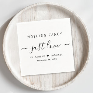 Nichts Besonderes, nur Liebe Hochzeit Serviette