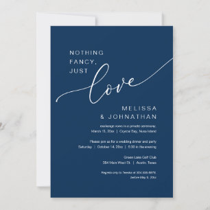 Nichts Besonderes, nur Liebe, Hochzeits-Elopement- Einladung
