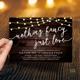 Nichts Besonderes, nur Liebe, Hochzeitsempfang-Abe Einladung
