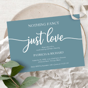 Nichts Besonderes, nur Liebe, lockere Hochzeit, st Einladung