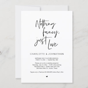 Nichts Besonderes, nur Liebe, Marineblau, Hochzeit Einladung