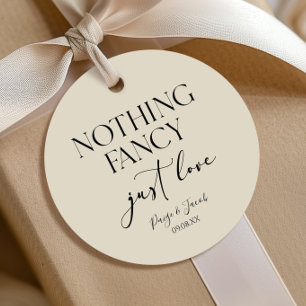 Nichts Besonderes, nur Liebe Minimalistische Casua Geschenkanhänger