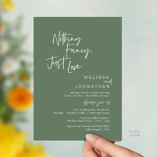 Nichts Besonderes, nur Liebe, Moderne Hochzeitsdin Einladung