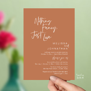 Nichts Besonderes, nur Liebe, Moderne Hochzeitsdin Einladung